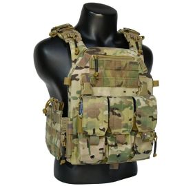 Жилет тактический плитоноска Multicam с тройным подсумком