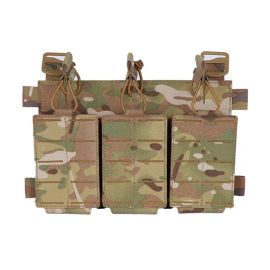 Подсумок тройной эластичный открытого типа для магазинов Multicam