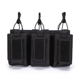 Подсумок для 3 магазинов Black калибром 5,56 и 9 мм
