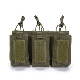 Подсумок для 3 магазинов Olive калибром 5,56 и 9 мм