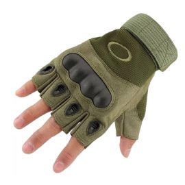 Тактические беспалые перчатки Olive 136