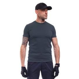 Темно-сіра футболка чоловіча Jersey Grey, Розмір: 40-42 (XS)