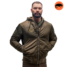 Куртка MA-1 hooded light Olive, Розмір: 44-46 (S)