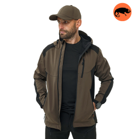 Куртка Soft Shell Predator Olive/Black, Розмір: 56-58 (XL)