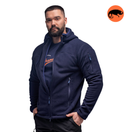 Чоловіча флісова куртка з капюшоном Viking Navy, Розмір: 40-42 (XS)