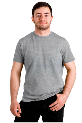 Футболка серая мужская Jersey Light Gray, Размер: 40-42 (XS)