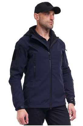 Мужская демисезонная куртка Soft Shell Spartan Navy, Размер: 44-46 (S)