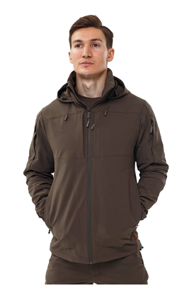 Куртка-ветровка мужская с капюшоном Breeze Gen 2 Olive, Размер: 44-46 (S)