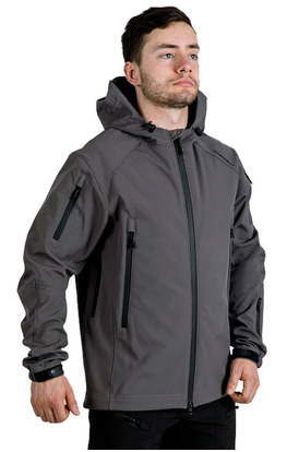 Мужская демисезонная куртка Soft Shell Spartan Gray, Размер: 44-46 (S)