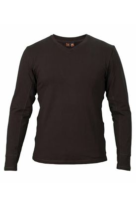 Чоловіча чорна футболка з довгим рукавом - лонгслів LongSleeve Black, Розмір: 40-42 (XS)