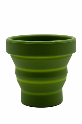 Стакан складной Tramp силиконовый с крышкой 180мл Olive