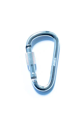 Карабін алюмінієвий сувенірний Tramp 5 см з муфтою silver