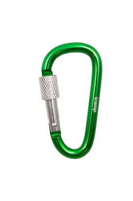 Карабін алюмінієвий сувенірний Tramp 7 см з муфтою green