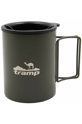 Термокружка Tramp со складными ручками и поилкой 400 мл UTRC-137 Olive
