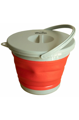 Відро Tramp складане силіконове з кришкою 5 л Red