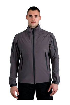 Мужская демисезонная куртка Soft Shell Intruder Gray, Размер: 44-46 (S)