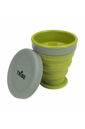 Стакан Tramp складной силиконовый Tribe Olive