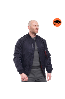 Демісезонна куртка бомбер чоловіча чорна MA-1 Gen 2  Black, Розмір: 44-46 (S)