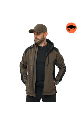 Куртка Soft Shell Predator Olive/Black, Размер: 56-58 (XL)