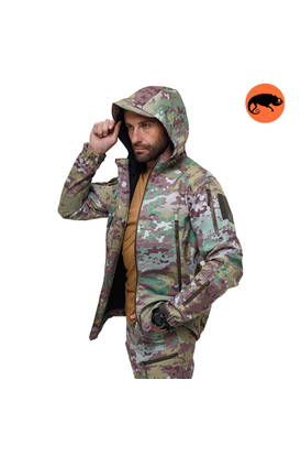 Демисезонная мужская куртка для охоты Soft Shell Spartan Util Cam, Розмір: 44-46 (S)
