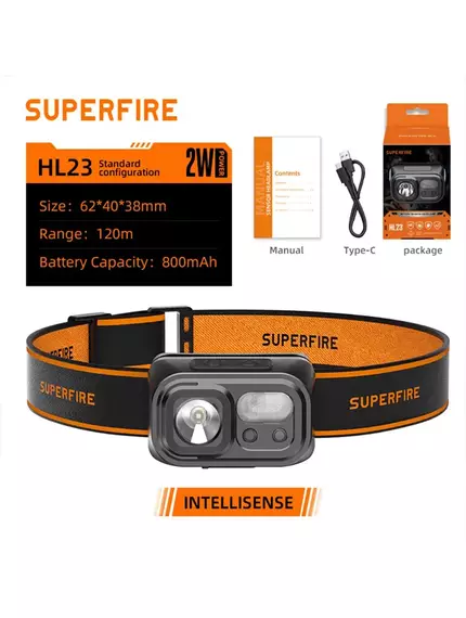 Налобний ліхтар Superfire HL23-S, зображення 5