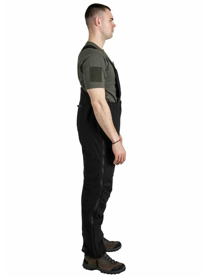 Зимние мужские черные брюки с подтяжками Mont Blanc Gen 2 Black, Размер брюк / рост: 60-62/182-188, фото 5