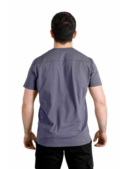 Темно-серая футболка мужская Jersey Grey, Размер: 72-74 (ХХХХХL), фото 4