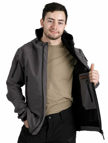 Мужская демисезонная куртка Soft Shell Spartan Gray, Размер: 48-50 (M), фото 5