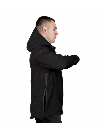 Тактична куртка Soft Shell Spartan Police Black чорна з капюшоном, Розмір: 48-50 (M), зображення 17