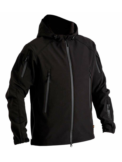 Тактична куртка Soft Shell Spartan Police Black чорна з капюшоном, Розмір: 52-54 (L), зображення 13