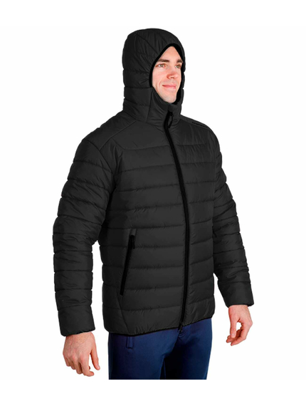Стьобана куртка чоловіча з капюшоном Maximus Black чорна, Розмір: 44-46 (S), зображення 4