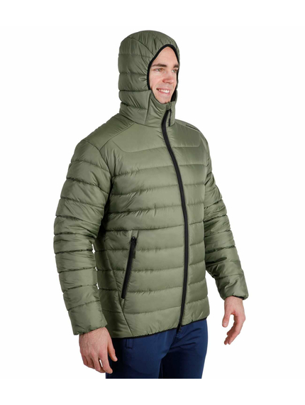 Чоловіча стьобана куртка з капюшоном Maximus Olive, Розмір: 62-60 (XXL), зображення 3