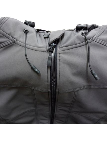 Мужская серая куртка Soft Shell софтшелл демисезонная Wolf Grey, Размер: 52-54 (L), фото 16