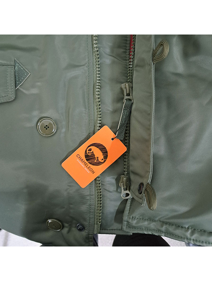 Мужская куртка Аляска Slim Fit N-3B Olive, Размер: 48-50 (M), фото 20