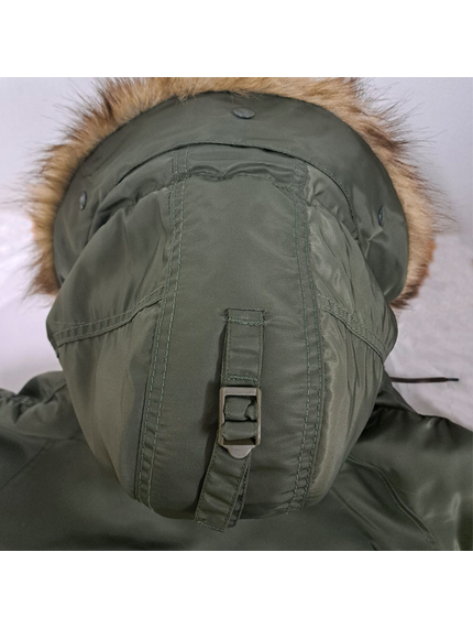 Мужская куртка Аляска Slim Fit N-3B Olive, Размер: 52-54 (L), фото 23