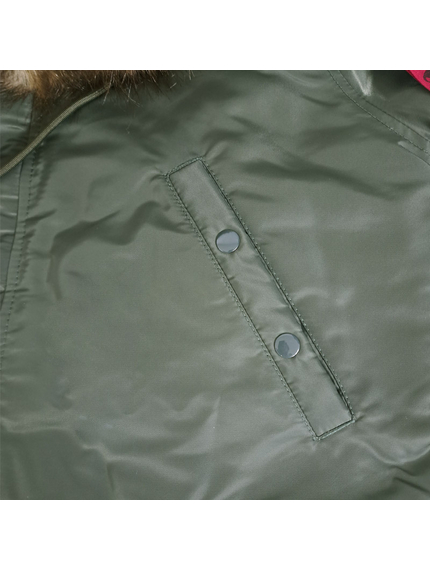 Мужская куртка Аляска Slim Fit N-3B Olive, Размер: 48-50 (M), фото 11