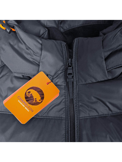 Черная стеганая куртка мужская с капюшоном Proxima Black, Размер: 44-46 (S), фото 14