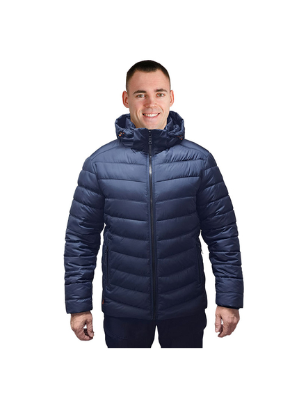 Синяя мужская куртка спортивная с капюшоном Proxima Navy, Размер: 56-58 (XL), фото 8