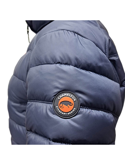 Синяя мужская куртка спортивная с капюшоном Proxima Navy, Размер: 56-58 (XL), фото 14