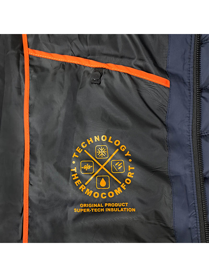 Синяя мужская куртка спортивная с капюшоном Proxima Navy, Размер: 56-58 (XL), фото 16
