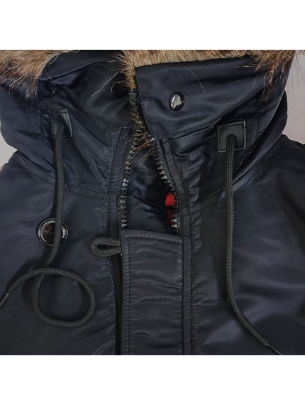 Куртка Аляска чоловіча зимова Slim Fit N-3B Black, Розмір: 48-50 (M), зображення 21