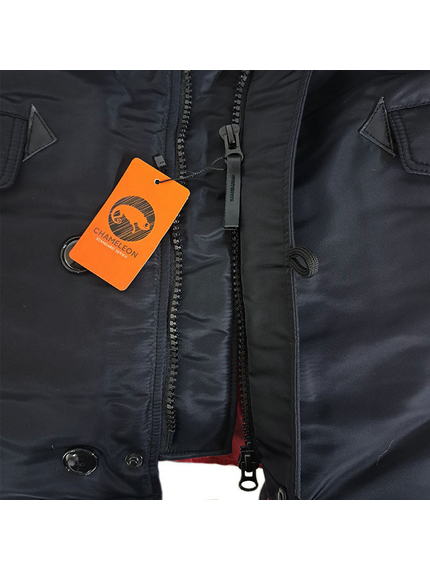 Куртка Аляска чоловіча зимова Slim Fit N-3B Black, Розмір: 48-50 (M), зображення 22