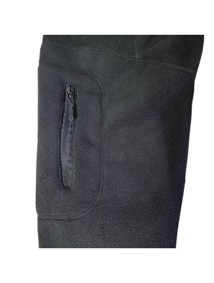 Чоловіча чорна флісова куртка з капюшоном Viking Black, Розмір: 64-66 (XXXL), зображення 9
