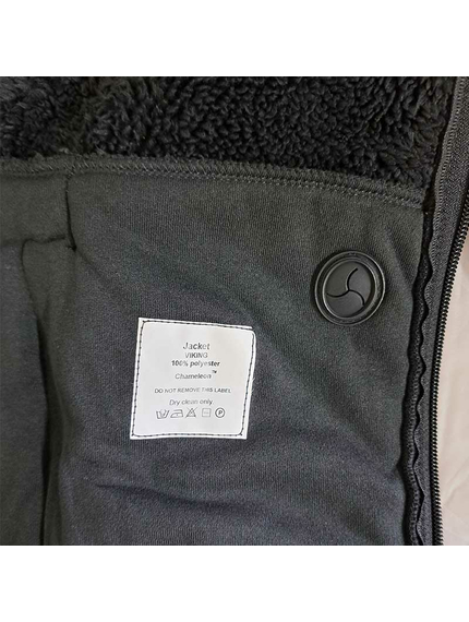 Чоловіча чорна флісова куртка з капюшоном Viking Black, Розмір: 64-66 (XXXL), зображення 11