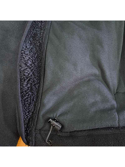 Чоловіча чорна флісова куртка з капюшоном Viking Black, Розмір: 64-66 (XXXL), зображення 12