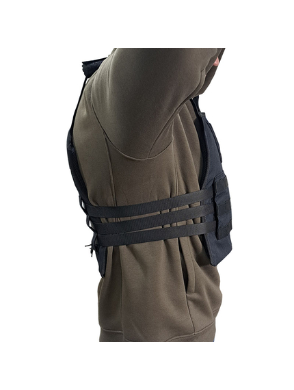 Жилет тактичний (плитоноска) Molle Black, зображення 6