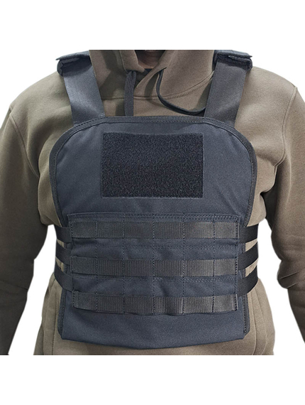 Жилет тактичний (плитоноска) Molle Black, зображення 7