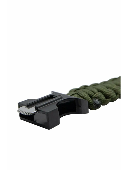 Браслет для виживання Tramp кресало/кремінь 2м паракорда green, зображення 3
