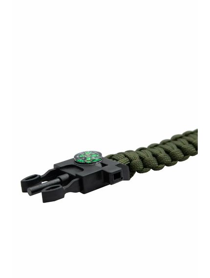 Браслет для виживання Tramp кресало/кремінь 2м паракорда green, зображення 5