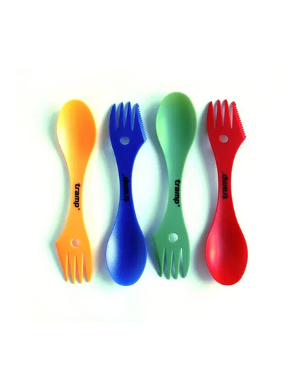 Ложка-вилка пластиковая Tramp Blue, фото 3